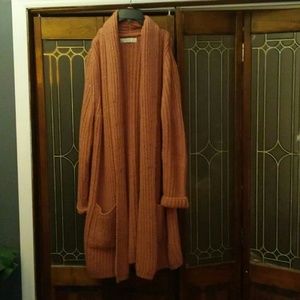 Loft Salmon Speckled Cardigan